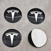 Automobilio lipdukas Tesla 4 vnt. 56 mm Tesla dangtelis Ratlankio centrinis dangtelis Logotipas Aukštos kokybės lipdukas Tesla Model 3 Y S X Asmeniniai automobilio lipdukai C