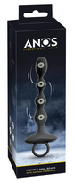 ANOS Flexible Silicone Beads with Dual Motor & Jumping Vibration, 21 cm
