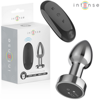 Intense S Metal Plug - 10-Mode Remote Vibrating, Waterproof, Silver