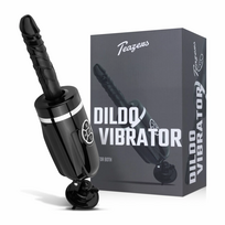 Teazers Thrusting Silicone Intimate Machine with Suction Cup Black 23cm