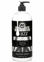 Jizz White Premium Water-Based Lubricant 1L - Creamy Texture, Unscented