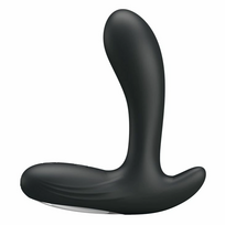 Baile Backie Vibrating Plug 30 Modes Rechargeable Black Silicone
