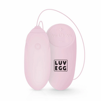 LUV EGG Pink Wireless Silicone Vibration System, 12 Modes, Waterproof