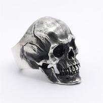Retro Kaukolės Didelis Žiedas Vyrams Sidabro Spalvos Punk Gotikinis Rock Hiphop Žiedas Rankų Darbo Dizainerio Motociklininkų Aksesuarai Unisex Dovana 14