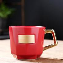 Naujas Starbucks puodelis Klasikinis raudonas keramikinis puodelis Valentino dienos dovana Retro pieno kavos puodelis 301-400ml raudona