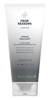 FOUR REASONS Color Mask Toning Treatment Tonizuojanti priemonė dažytiems, vėsių tamsiai rudų / tamsiai pilkų atspalvių plaukams Graphite 200 ml
