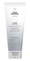 FOUR REASONS Color Mask Toning Shampoo Tonizuojantis šampūnas dažytiems šviesiems / intensyviai rožiniams plaukams Platinum 250 ml