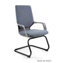 Ergonominė biuro kėdė | Patogi kėdė darbui | Pilkai melsva