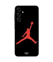 Telefono dėklas - Maniacase - Samsung Galaxy A16 - Jordan logo 23 - Silikonas - Minkštas juoda