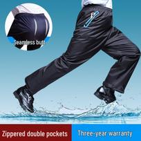 Unisex Waterproof, Windproof, Breathable Rain Pants for Riding, Delivery, Hiking, Outdoor Activities – Double-Layer, Wear-Resistant Design. Large
