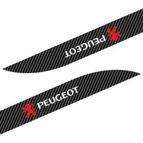 2 vnt. Anglies pluošto automobilio durų šoninės juostelės lipdukas Anti-scratch Refit lipdukas Peugeot 308 408 508 RCZ 208 3008 2008 206 108 406 408 206 306 307