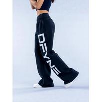 Men's and Women's High Street Hip-hop and Street Dance Casual Pants, Sports Loose Casual Wide Leg Pants, Retro Printed Fitness Pants S