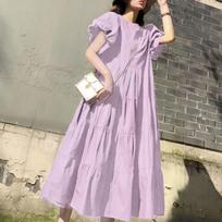 ZANZEA Bohemiška klostuota ilga suknelė moteriška vasaros laisvalaikio trumpomis rankovėmis, kuprinė, ilga moteriška suknelė iš poliesterio Vestidos XL rožinė