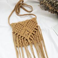 Minkštas medvilninis šiaudų krepšys, skirtas Lady Crossbody Bag Knitting Kutas Piniginė Pečių Krepšys Beach 20*18cm smėlis