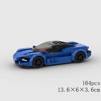 MOC Greitas automobilis Lenktyninis visureigis Pikapas GT500 G63 R8 RX7 Transporto priemonės modelis Statybinis blokas Super lenktynių plyta Žaislų miestas Techninis ralio sportas