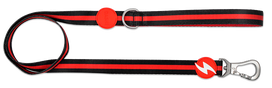 DASHI STRIPES3 RED&BLACK, S šunims pavadėlis, 1 vnt.