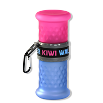 KIWI WALKER kelioninis, 2 in 1, rožinis/mėlynas gertuvė, 1 vnt.