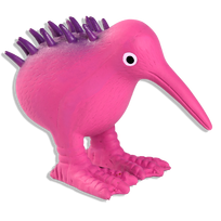 KIWI WALKER švilpiantis, lateksinis, rožinis, S žaislas, 1 vnt.