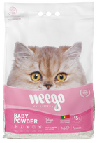 WEEGO BABY POWDER 15L cementuojantis smėlis katės tualetui, 15 L