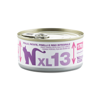 NATURAL CODE XL 13 vištienos, bulvių, morkų ir rudųjų ryžių šlapias maistas, 170 g
