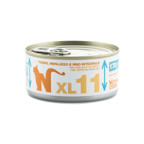 NATURAL CODE XL 11 tuno, menkės ir rudųjų ryžių šlapias maistas, 170 g
