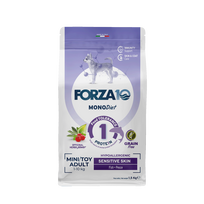 FORZA10 Monodiet Sensitive Skin Mini/Toy Adult su žuvimi, šunims sausas pašaras, 1.5 kg