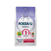 FORZA10 Monodiet Sensitive Digestion Mini/Toy Adult su žuvimi, šunims sausas pašaras, 1.5 kg