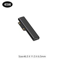 Microsoft Surface Pro X/8/7/6/5/4/3/Go/Book į USB Type C PD greito įkrovimo adapteris Planšetinio kompiuterio magnetinis keitiklis Įkroviklio adapteris