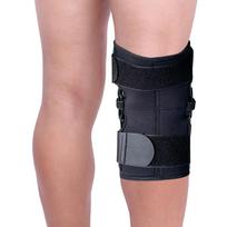 Hinged Knee Brace for Meniscus Tears Adjustable Size Support Knee Straps with Removable Metal Hinges and Built-in Side Stabilizers S juoda