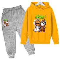 Marvel Kids clothes Cartoon groot Hooded pant set Kids Hoodies for Boys Girls cosplay anime Pullover Sweatshirt Children Clothes 100