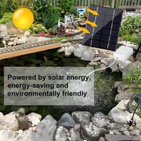Saulės energijos tvenkinio aeratorius su siurbliu, akvariumo deguonies aeratoriaus siurblys su vamzdeliu, burbuliukų akmenys lauko sodo žuvų tvenkiniui, baseino, hidroponikos plotui