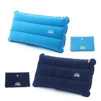 Pripučiama pagalvė stovyklavimui lauke su laikymo maišeliais, nešiojama, sulankstoma, itin lengva, pripučiama pagalvė paplūdimiui, kelionėms sky blue + navy blue #1 blue