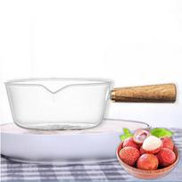 Electric ceramic stove high borosilicate glass pot heat-resistant glass thickened glass bowl open flame high temperature resistant milk pot soup pot 400ML