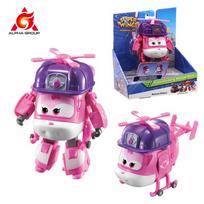 Super Wings S8 5 Inches NEW JETT Transforming Deformation Transform from Airplane to Robot in 10 Steps Action Figures Kid Toys
