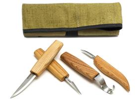 Peilių rinkinys BeaverCraft S09L; 4 vnt.; kairiarankiams