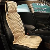 1 vnt. Natūralaus medžio karoliukų automobilio sėdynės užvalkalas – Rankų darbo, pralaidus orui ir masažuojantis biurui, namams ir automobiliui – Ilgalaikis komfortas wood beads&Four Seasons