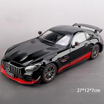 1:18 Mercedes Benz AMG GTR Metalinis lydinio modelis Automobilis Garsas & Šviesa Žaislas Dovanos Miniatiūra Berniukams Metalinis transporto priemonės Kolekcionuojami daiktai Pomėgis juoda
