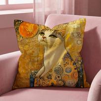Gustav Klimt Oil Painting Cushion Cover Multi-Scene Pillow Cover for Home & Car - Reversible, Soft & Durable for Daily Use 30cmx30cm