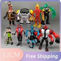 Omnitrix Ben10 Veiksmo figūrėlės Benas Tennyson 10 ateivių Heatblast Overflow 12cm Modeliniai žaislai Kolekcija Vaikų dovanos