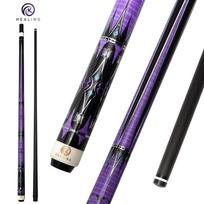 OKHEALING Anglies Pluošto Biliardo Lazda Juodosios Technologijos Biliardo Lazdos 11,8 mm Antgalis Radialinis Kaiščio Jungimas 147 cm/58 colių Ilgis 19 oz Svoris, Violetinė violetinė