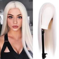 65 cm ilgio tiesus su kirpčiukais baltas perukas Cosplay raudonas žalias Lolita moteriškas Anime aukštos temperatūros pluošto sintetinis perukas 26inches raudona