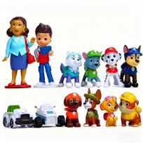 Anime Paw Patrol Dog Calendar Box Advent Figures Halloween Countdown Collectible Toys Christmas Gift for Kids blue