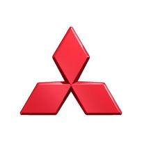 ABS Automobilio Logotipas Priekinės Grotelės Galinės Bagažinės Emblema Vairo Lipdukas Mitsubishi Pajero Outlander XL Montero Lancer Triton l200 80mm juoda