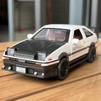 Initial D 1:32 Toyota AE86 JDM Sports Car Series Alloy Metal Diecast Model Car Drift Car Central Control Screen Decoration Gifts juoda