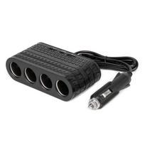 Keturių lizdų prailgintojas su įkrovikliu 2x USB-A + 1x USB-C 12/24V 120W 80 cm AMIO-04367