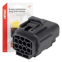 Vandeniui atspari 8 kontaktų elektros jungtis, 2,2 mm AMIO-04350