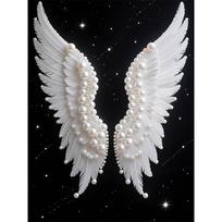 DIY Wings Diamond Art Kits Without Frame 35x45cm Gem Art Diamond Painting Kits for Adults/Beginners Gift Idea Home Wall Decor 35x45cm