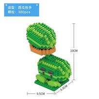Plants VS Zombies Blokeliai Maži Animaciniai Mini Statybiniai Blokeliai Žirnių Mėtytuvas Saulėgrąža Kramtytojas Surinkimo Veiksmo Modelis Lėlė Žaislas Vaikams NO BOX