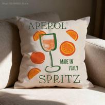 A-Aperol Spritz Throw Pillow Case For 45x45cm 40x40cm 55x55cm 50x50cm 30x30cm Square Car Pillowcase Shell 30cmx30cm