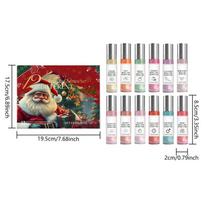 2025 Calendar Advent Christmas Perfume Beauty Care Products 12 Pieces Travel Size Fragrance Calendar for Daily Date Night 12pcs